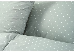 Stanex Bavlnené obliečky Sivá bodka, 140 x 220 cm, 70 x 90 cm