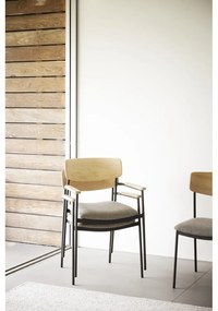 Jedálenská stolička v béžovo-prírodnej farbe v súprave 2 ks Maymont – Rowico