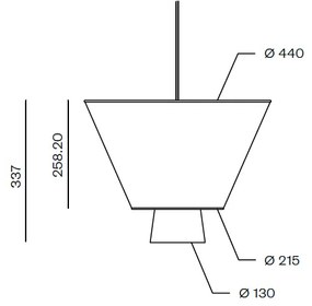 LND Design LSF440 Závesná lampa, piesková