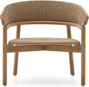 Drevené záhradné kreslo v prírodnej farbe Arinella – Kave Home