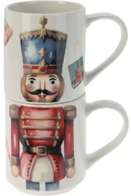 2-dielna sada hrnčekov Luskáčik, 265 ml, porcelán
