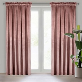 ZATEMŇOVACÍ ZÁVES NA PÁSKE ROSA 140X270 CM STARORUŽOVÁ