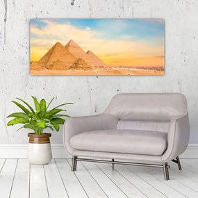 Obraz egyptských pyramíd (120x50 cm)