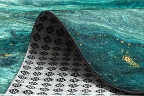 Protišmykový behúň LOTUS SHADOWS 37750 zelený - Výpredaj
