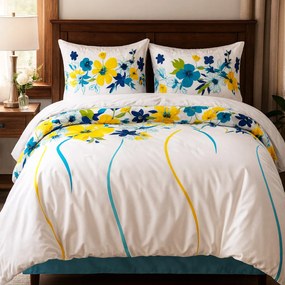 OBLIEČKY Z MIKROVLÁKNA 12205 160X200 CM, 2KS 70X80 CM VZOROVANÉ