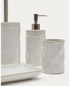 Krémový keramický téglik na zubné kefky Savel – Kave Home