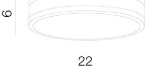 LED stropné svietidlo Kari 22