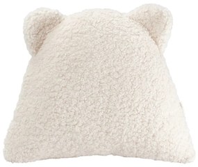 Krémový detský pohovkový vankúš z textílie buklé Bear – Wigiwama