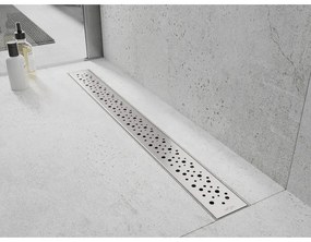 Mexen Flat nerezový sprchový žľab 70 cm vzor M12, 1021070-15