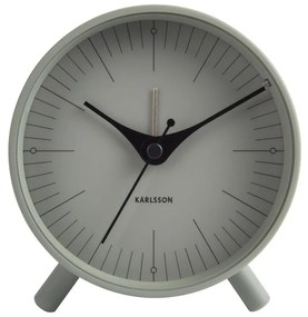Zelený kovový budík Karlsson Index, ø 11 cm