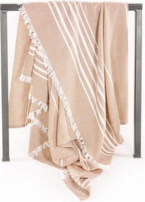 Béžová bavlnená deka 150x200 cm Solene – Tiseco Home Studio