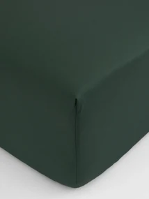 Saténová plachta Diana 140 × 200 cm - tmavo zelená