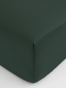Saténová plachta Diana 160 × 200 cm - tmavo zelená