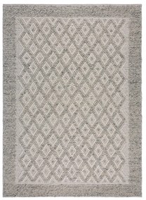 Sivý ručne tkaný koberec s prímesou vlny 160x230 cm Minerals Diamond – Flair Rugs