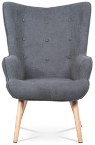 Kreslo s podnožkou GREY2, šedá