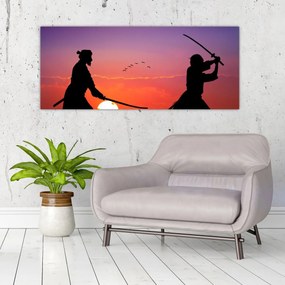 Obraz - Samuraji (120x50 cm)