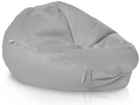 Plyšový sedací vak SAKO svetlosivý