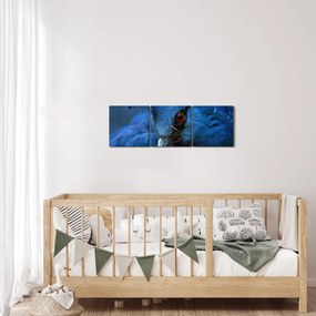 Obraz - Holub korunovaný (s hodinami) (90x30 cm)