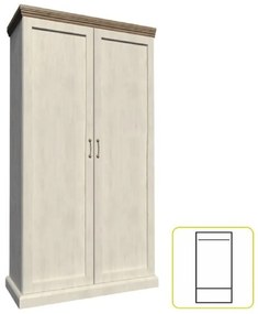 Tempo Kondela Skriňa, sosna nordická/dub divoký, ROYAL S2D