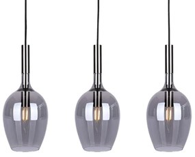 Luster na lanku TANGO 3xE14/40W/230V čierna