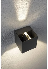 Paulmann 18000 - 2xLED/3W IP65 Vonkajšie nástenné svietidlo CYBO 230V šedá