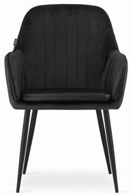 Set jedálenských stoličiek LUGO čierne (2ks)