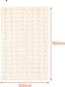 Mäkká deka v bielej farbe s motívom Vianoc - 150 x 200 cm