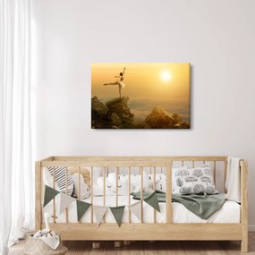 Obraz - Baletka na skale (90x60 cm)