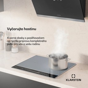 Klarstein DualTone Flex indukčná varná doska, Flex Zone, LED displej, Ovládanie posuvníkmi, 7200 W