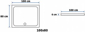 Rea Punto, sprchový kút s posuvnými dverami 80(dvere) x 100(dvere) x 190 cm, 5mm číre sklo, zlatý lesklý profil, REA-K6442