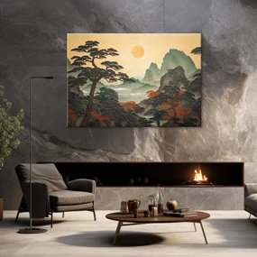 Gario Obraz na plátne Japonská krajina Rozmery: 100 x 70 cm