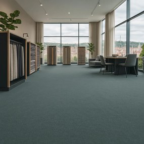 Lentex, PVC podlaha - lino Flexar PUR 603-03 tm. šedá, na mieru, šíře 2m,4m, šedá, bez podkladu, kancelária