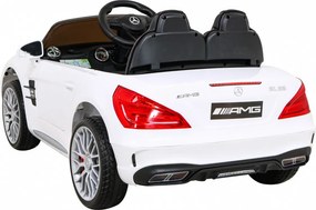 Ramiz Elektrické detské auto Mercedes Benz AMG SL65 S biele + diaľkové ovládanie