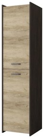 Šatníková skriňa Moledo (dub counter sivý + dub canterbury). Akcia -21%. Vlastná spoľahlivá doprava až k Vám domov. 1071566