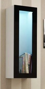 Závesná vitrína VIGO WITR 90 cm čiernobiela