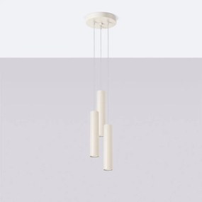 Krémové závesné svietidlo ø 19,5 cm Castro – Sollux