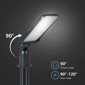 Brilagi -LED Vonkajšia pouličná lampa s kĺbom. URBANLIGHT LED/50W/230V antracit IP65