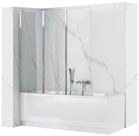 Vaňová zástena Agat 120x140 chróm