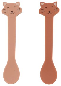 Detské silikónové lyžičky 2 ks Mrs. Cat