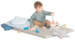 Béžová detská hracia podložka 78x100 cm Greyish gesteppt – Roba