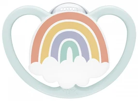 Cumlík Space NUK 0-6m rainbow, vel. 0-6 m