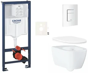 Závesný wc set do ľahkých stien / predstenová montáž GROHE Essence SIKOGRSESSCSH0