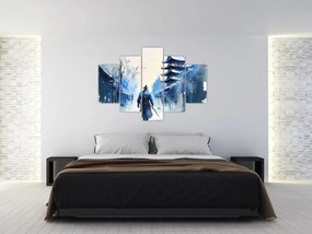 Obraz - Samuraj, aquarel (150x105 cm)