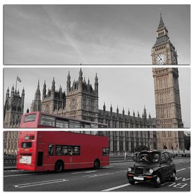 Obraz na plátne - Autobus v Londýne - štvorec 331ČC (75x75 cm)