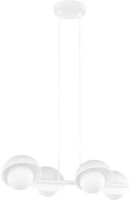 Luster na lanku BOOM 4xG9/8W/230V biely