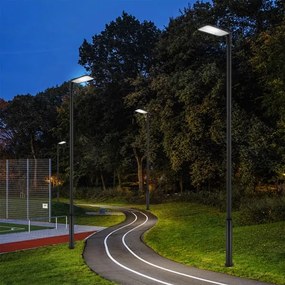 Brilagi-LED Vonkajšia lampa so stĺpom a káblom 5 m URBANLIGHT LED/200W/230V čierna IP65