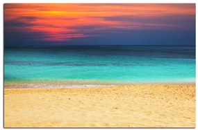 Obraz na plátne - More pri západe slnka 143A (100x70 cm)