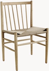 Ručne tkaná jedálenská stolička z dubového dreva J80