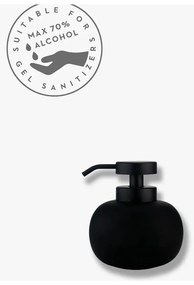 Čierny keramický dávkovač mydla 200 ml Lotus - Mette Ditmer Denmark