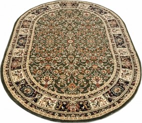 DC Koberec Orient ovál 006 zelená Rozmer: 60×100 cm